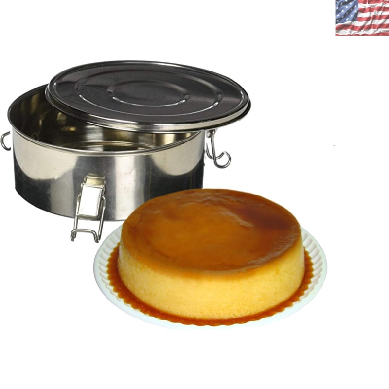 Flanera Flan Maker 1.5 Qt Stainless Steel Mold - Perfect for Family Desserts