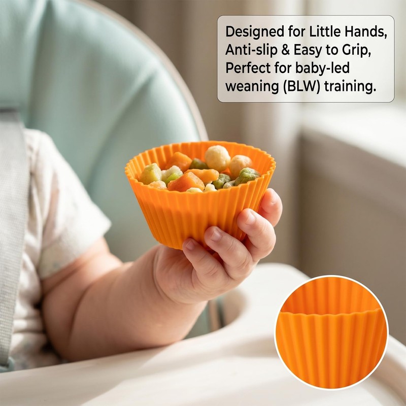 36 PCS Silicone Cupcake Baking Cups - Reusable Non-stick Muffin Liners,Silico... gallery
