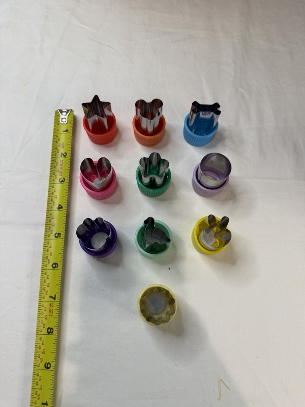 Set of 10 Mini Bento Food Cutters Vegetable Fruit Shape Cutters Cookie Fondant gallery