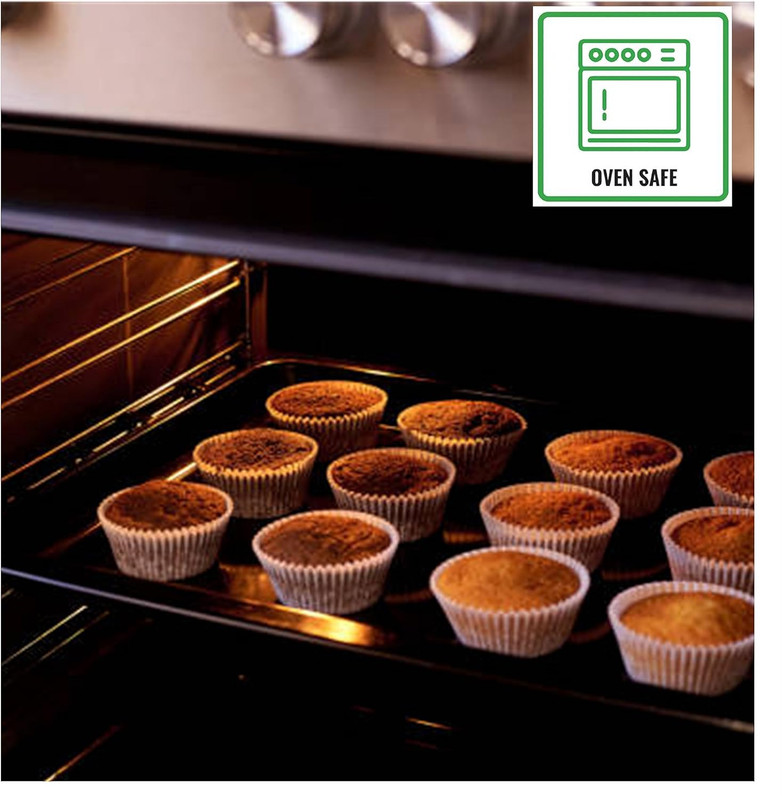 Standard Size Baking Cups - Premium Quality, White, Grease-Proof, Oven & Microwa gallery
