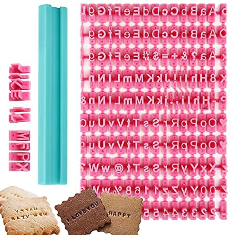 Letter Stamps for Clay & Cookies – Alphabet Stamp Mold for Baking, DIY Emboss…