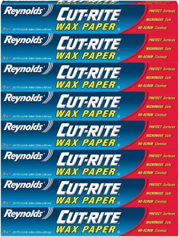 Reynolds Cut Rite Wax Paper, 75 Sq Ft (Pa of 8)