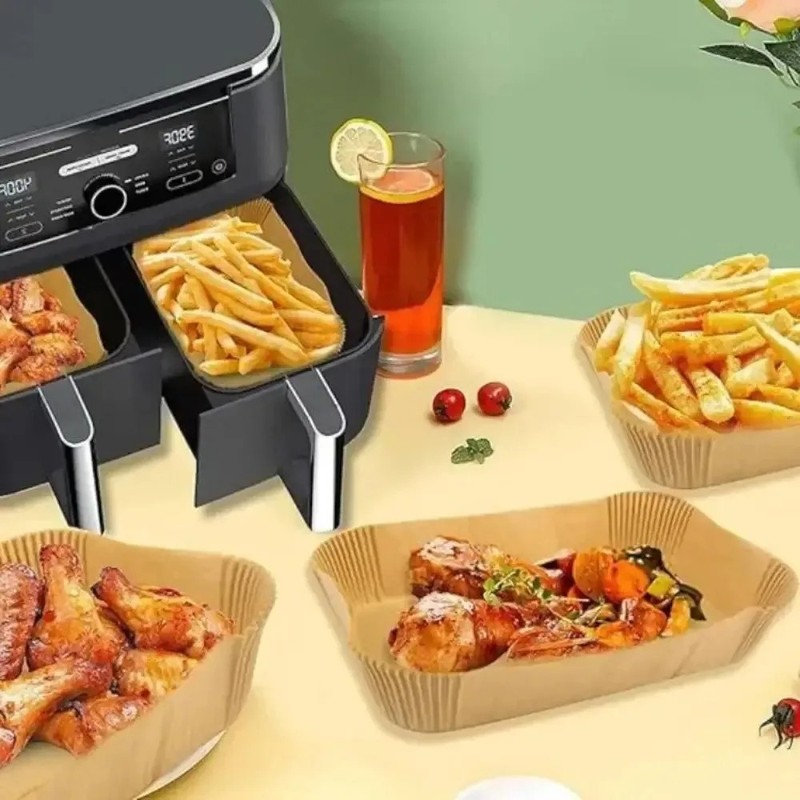 Disposable Air Fryer Paper Liners Non Stick Parchment Accessories gallery