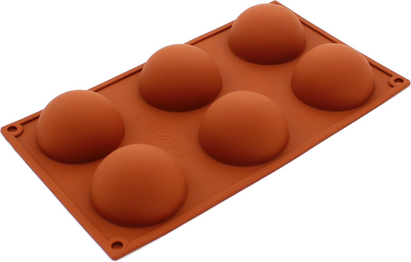 Large Half Sphere Silicone Mold for Chocolate, Ice Cream, Cakes, and Soap