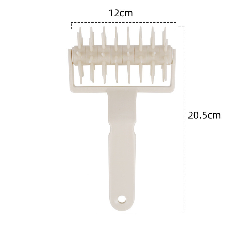 Plastic Pizza Dough Hole Pie Pastry Puncher Roller Docker DIY Pitter Baking Tool