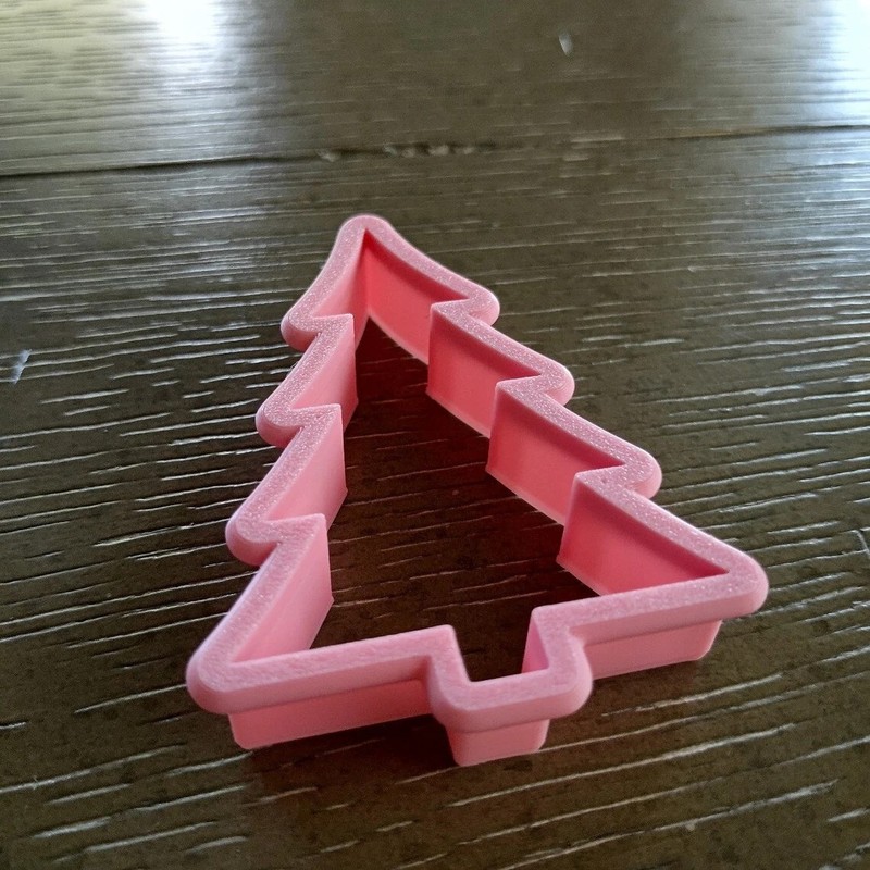 Christmas Tree Cookie Cutter and Fondant Cutter or Clay Cutter Food Safe PLA