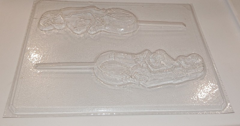 Vintage chocolate candy pops mold, 2 Disney's Ariel Little Mermaid, crayon soap gallery