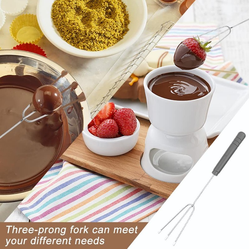 Chocolate Dipping Tool Set,2Pcs Drawing Decorating Spoon+3Pcs Candy Dipping T... gallery