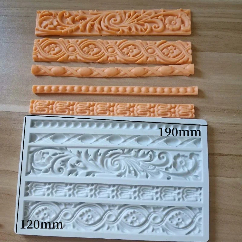 European vintage relief pattern silicone baking mold 3D Lace butterfly Totem…