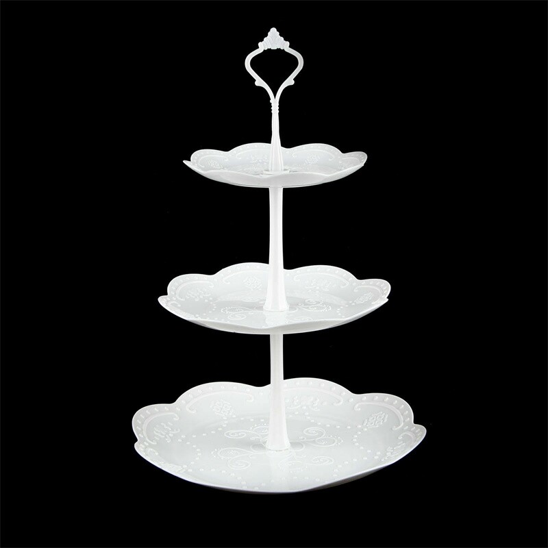 Dessert Cup Cake Stand 3 Layer UK Cup Wedding Plate Detachable Afternoon Tea