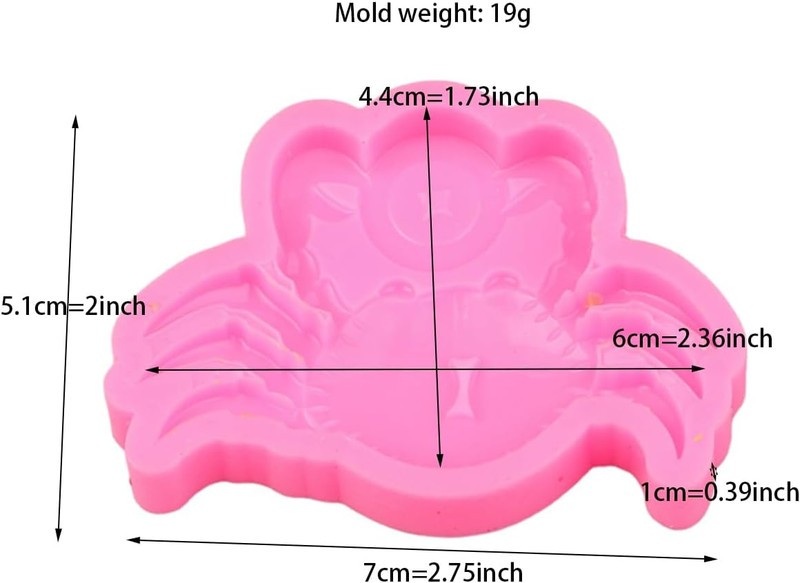 Crab Silicone Chocolate Mold Cute Crab Fondant Polymer Clay Resin Mold for DIY B gallery