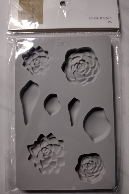 FLORAL FONDANT MOLD – FOR FOOD OR RESIN – NEW!