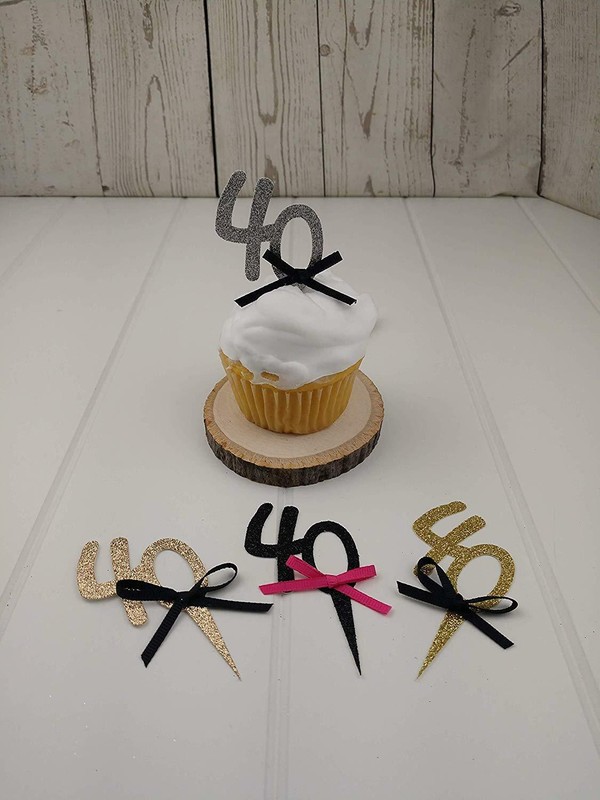 40th Birthday Cupcake Toppers gallery