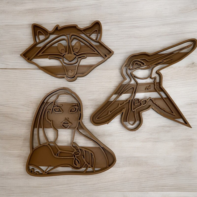 Pocahontas Cookie Cutters Set Of 3 Cutters. Cookie Cutters. Molds