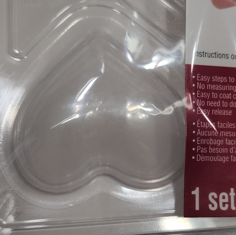 Celebrate It Valentine's Day Heart Plastic Chocolate Mold Set with Inserts gallery