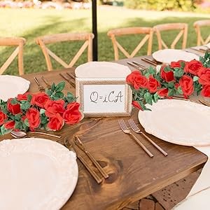 10PCS Fake Rose Garland, 7.5Ft Artificial Vines Flowers Hanging Rose Vine gallery