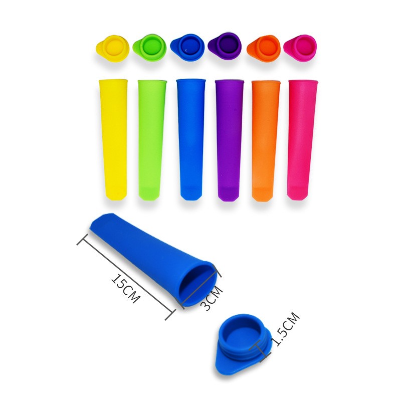 Handheld Popsicle Molds DIY Set Reusable Silicone Ice Cream Molds With Lids gallery