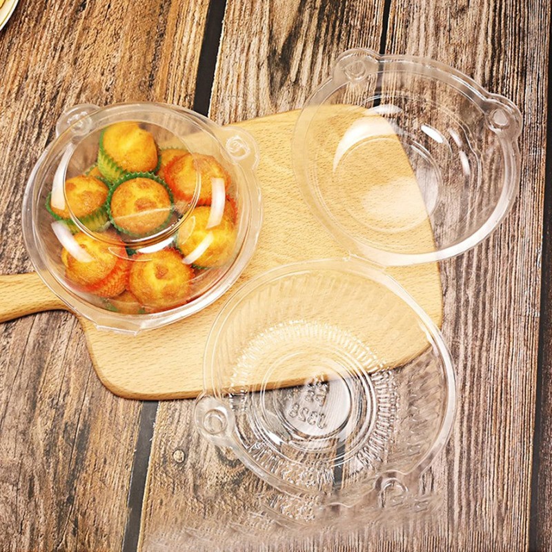 200 Pack Jumbo Muffin Containers, Individual Cupcake Holder with Lids, Thick ... gallery
