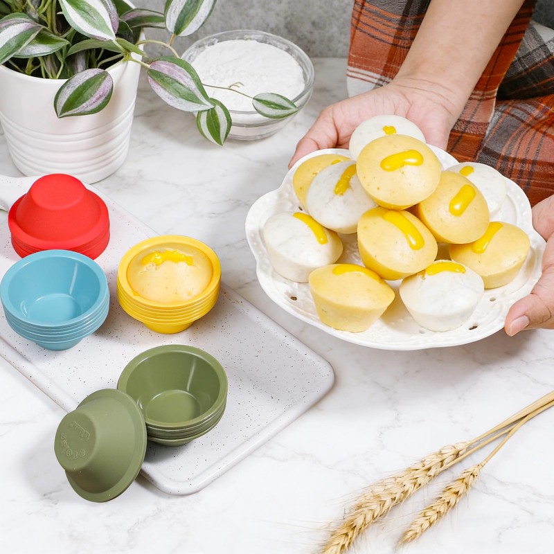 36 Pcs Silicone Puto Molder Filipino Small-Size, 2.2" Reusable Kutsinta Molde... gallery
