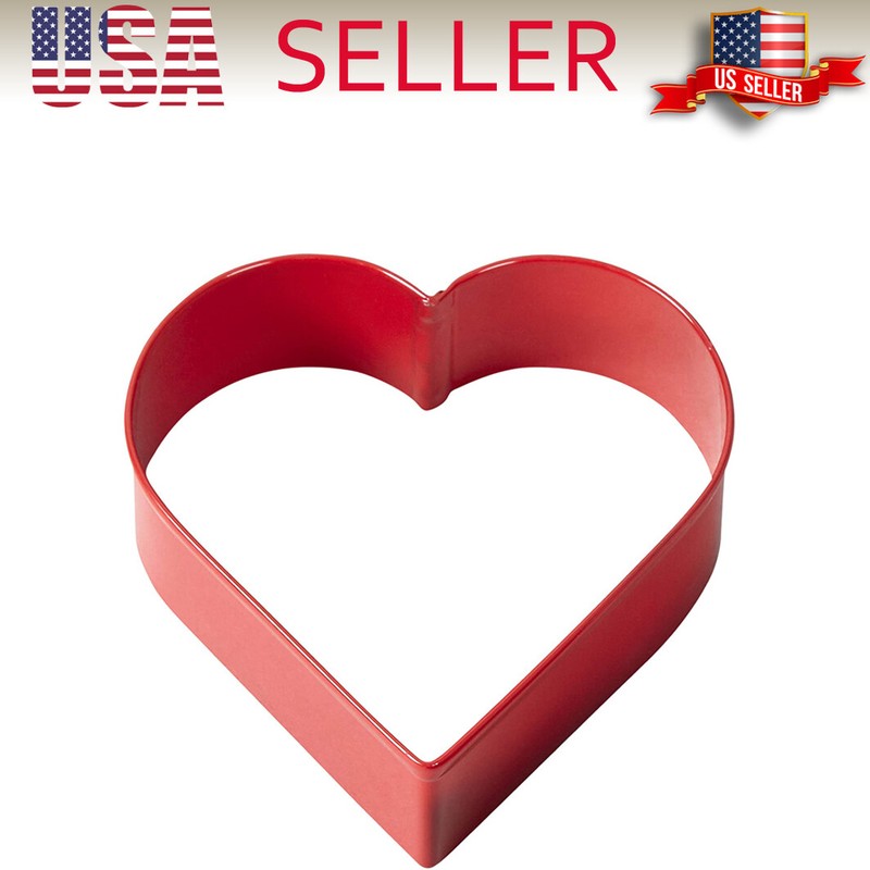 Red Metal Heart Cookie Cutter 3″ super cool for baking purpose / love and joy