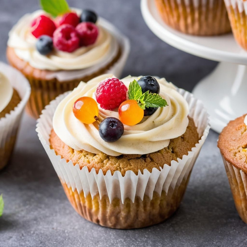 200Pcs White Standard Cupcake Liners for Baking Cup, No Smell, Grease-Proof Muff gallery