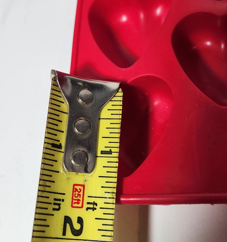 Silicone Mini Hearts Mold Lot of 3 Red 14 Pcs Each 1.25 Inch Non Stick gallery