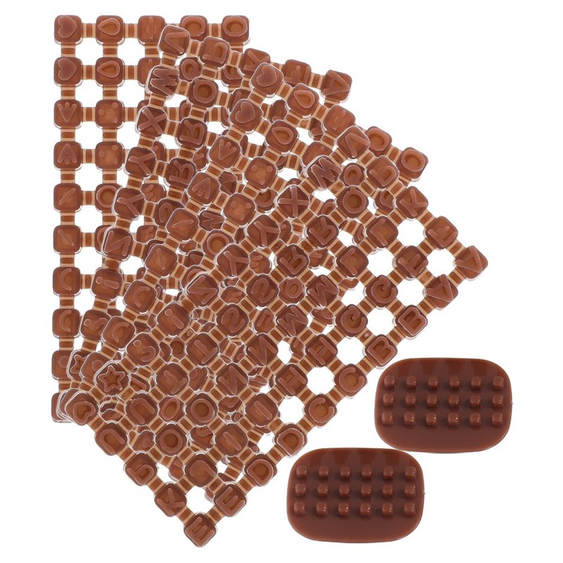 2 Sets Letter Stencil Office Embossing Letters for Clay Polymer Stamp gallery