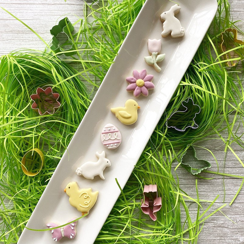 R&M International Mini Easter Cookie Cutter and Stamper Set gallery