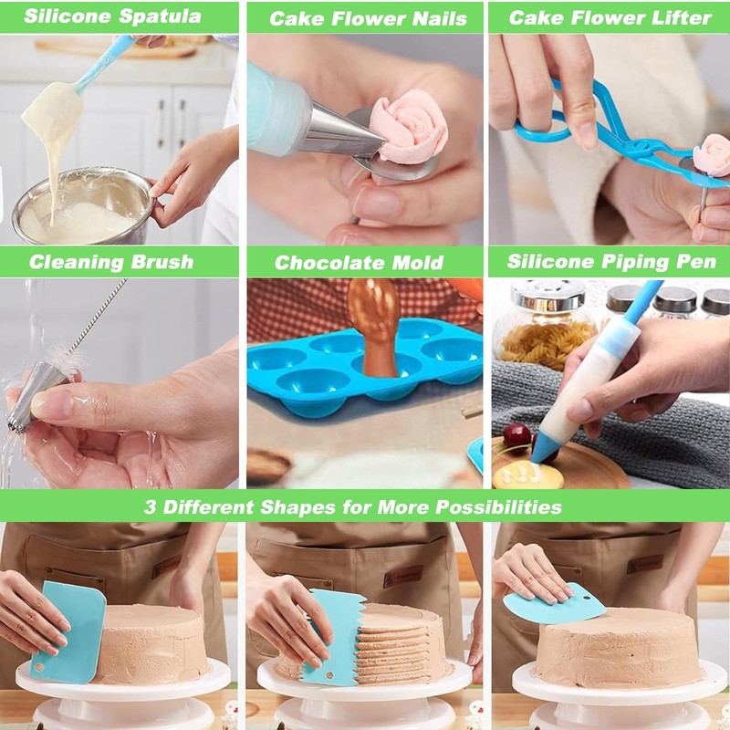 Cake Decorating Tools Supplies Kit, 236 Pieces Baking Accessories with Storag... gallery