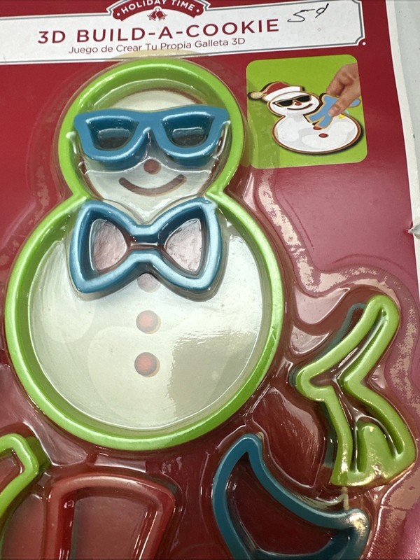 3D Build-A-Cookie Snowman Cookie Cutters gallery