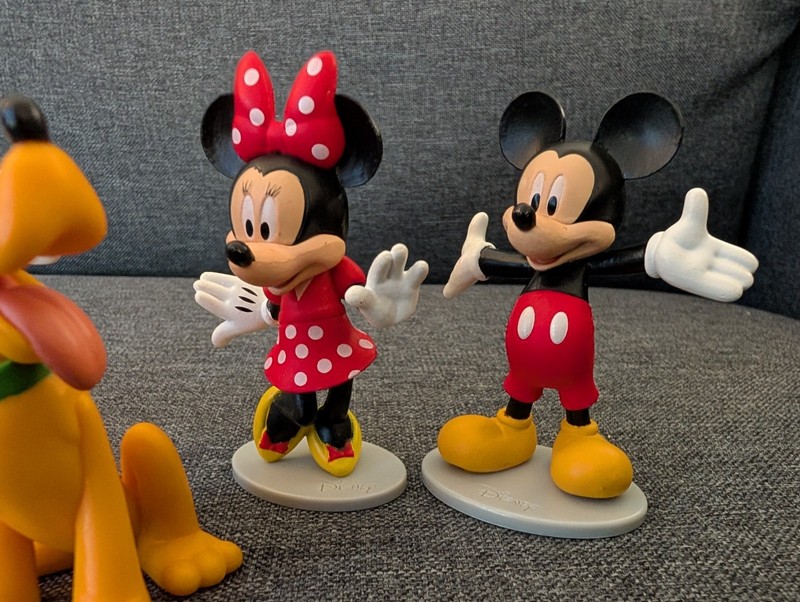 Lot Of 5 Disney Just Play Figures Mickey Minnie Donald Daisy Pluto Cake Toppers gallery
