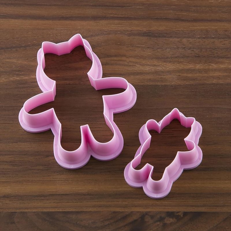 KAI Cookie Cutter, Cuddle Cat Cookie Cutter, Pink, for Baking, DL7254 gallery