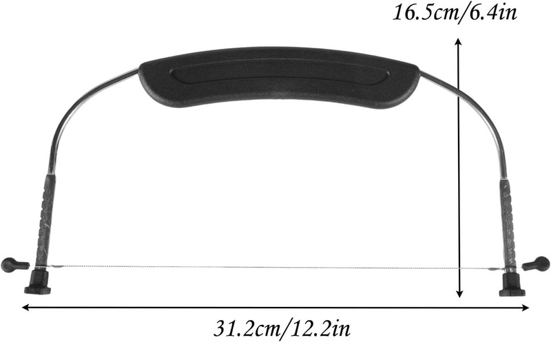 Adjustable Double Wire Cake Leveler Stainless Steel Black Baking Cutter gallery