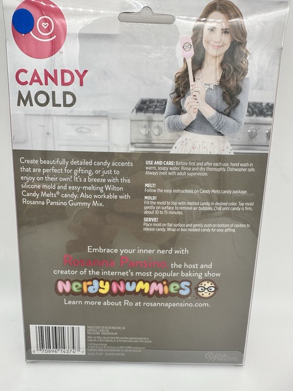 Wilton Brand - RO Rosanna Pansino Heart-Shaped Valentine Candy Mold, New gallery