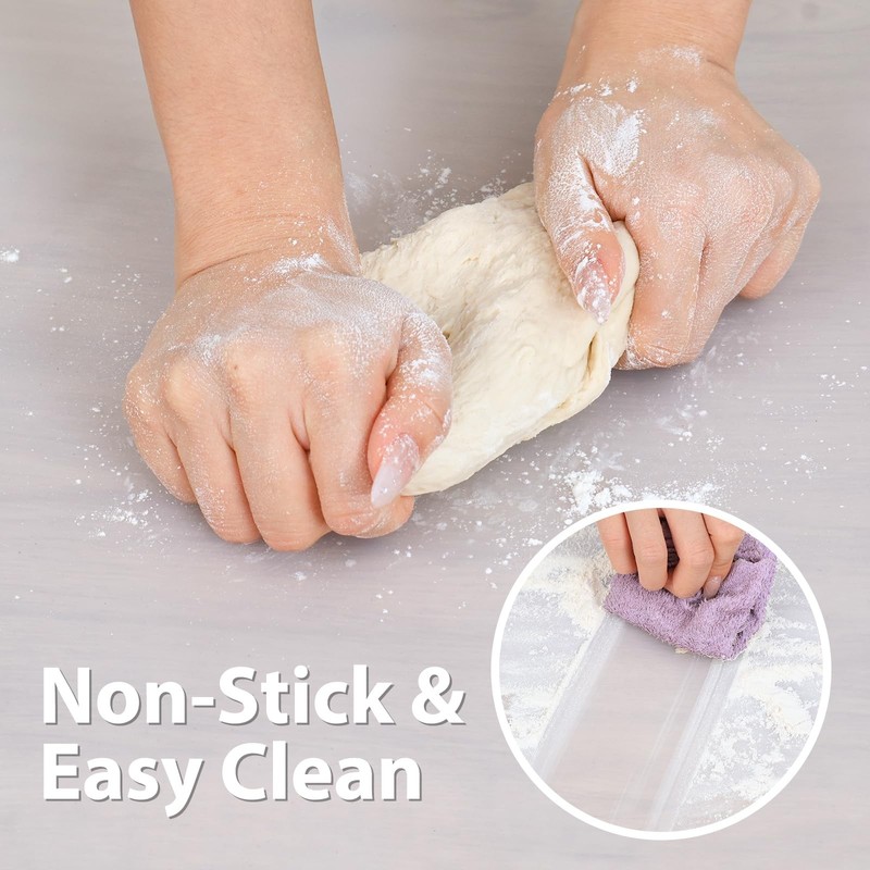 Thick Silicone Counter Mat Large 23.4"by15.6", Heat 23.4"L x 15.6"W, Clear gallery