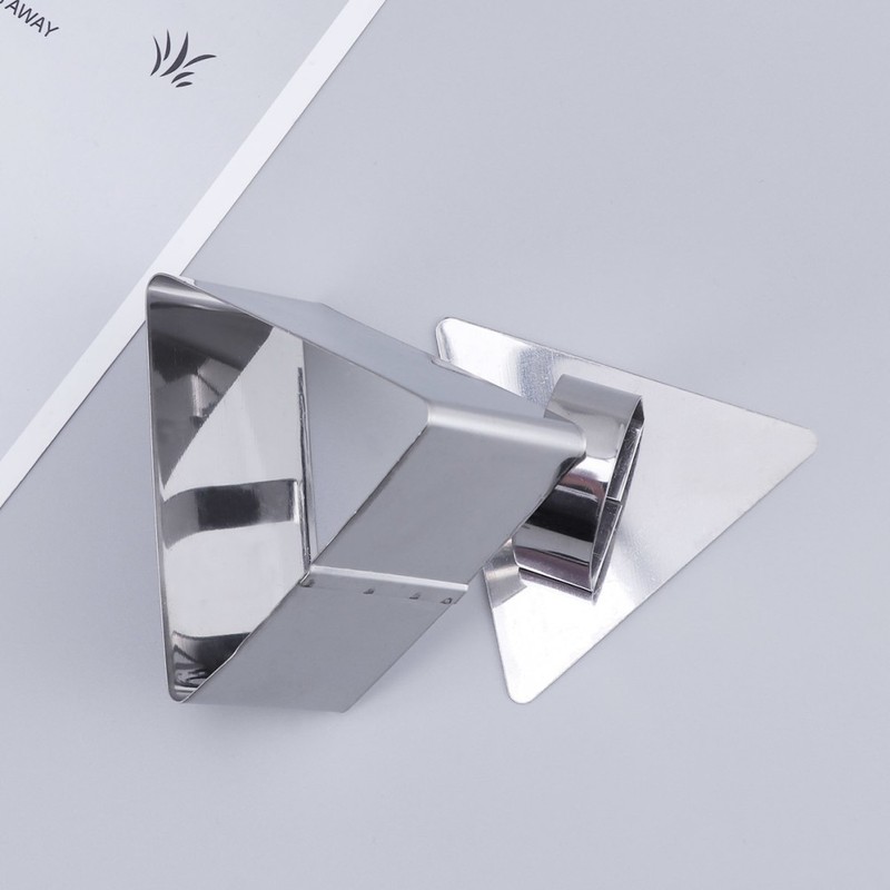 2 Pcs Stainless Steel Triangle Mousse Cutter Cake Mold for Home Baking gallery