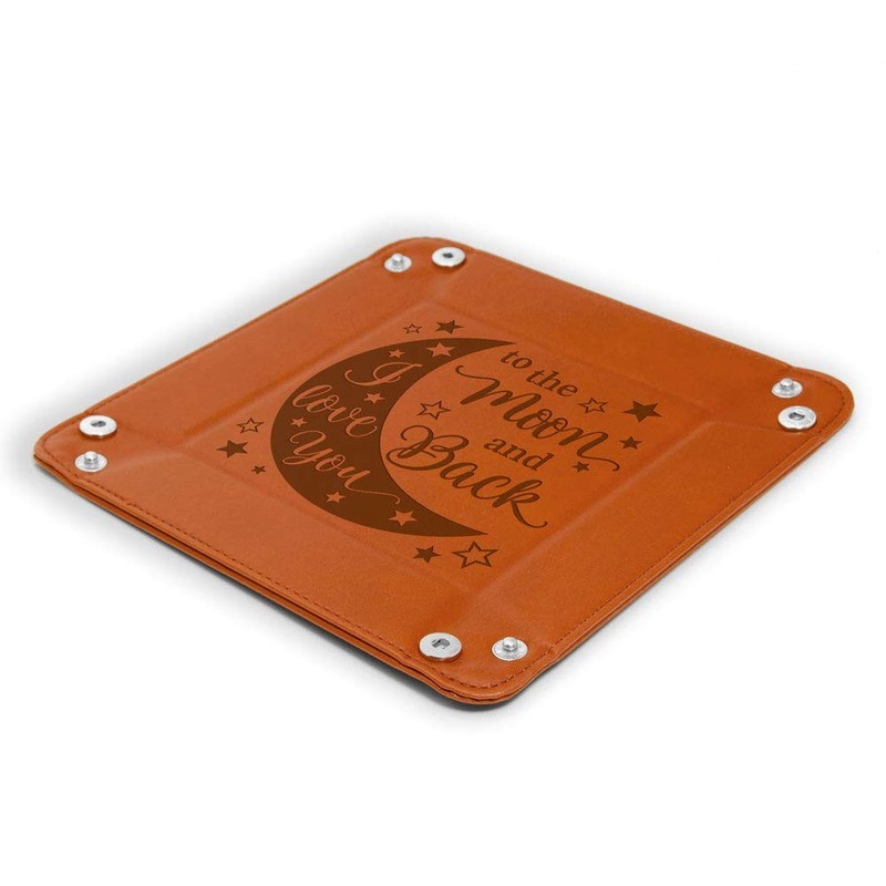 KATE POSH - I Love You to the Moon and Back 7.5" x x 1.5", Brown gallery