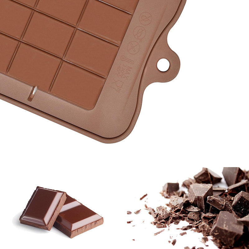 Chocolate Molds Set of 4 Food Grade Non-Stick Silicone Choco Break-Apart Molds gallery