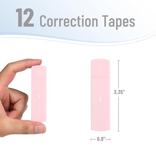 - Aesthetic Correction Tape, 0.2" x 197", Pastel Colors | 12 pcs Pastel Barrel gallery