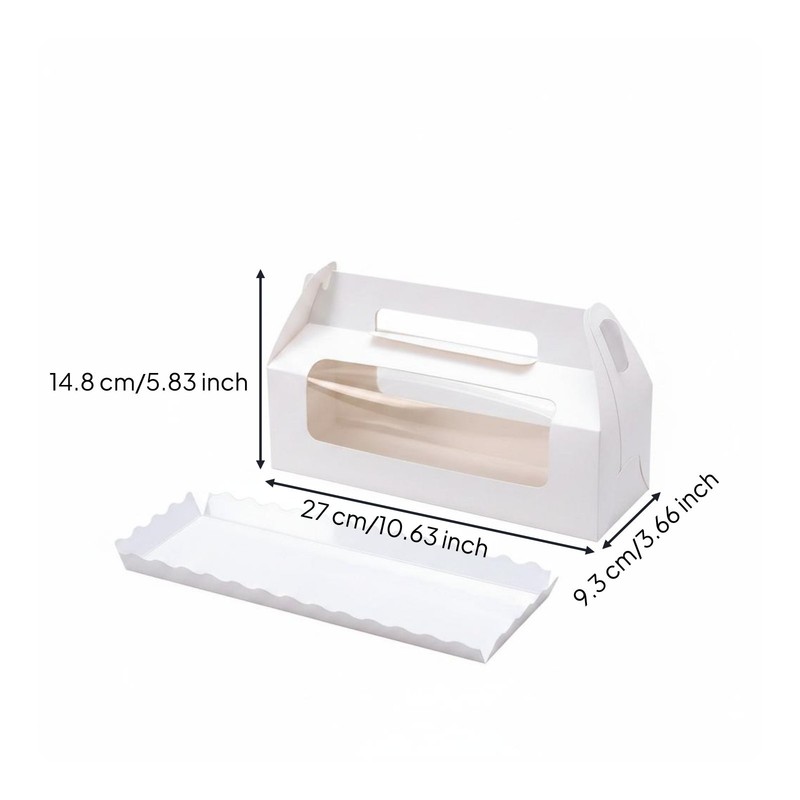 Roll Cake Container Personalized Print Cake Cake Container Odorless for gallery