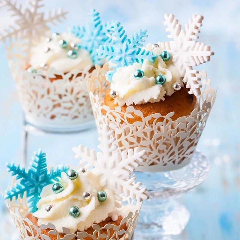 Exquisite Snowflake Molds 3D Handmade Soap Bar Craft Kitchen Baking Fond Family gallery