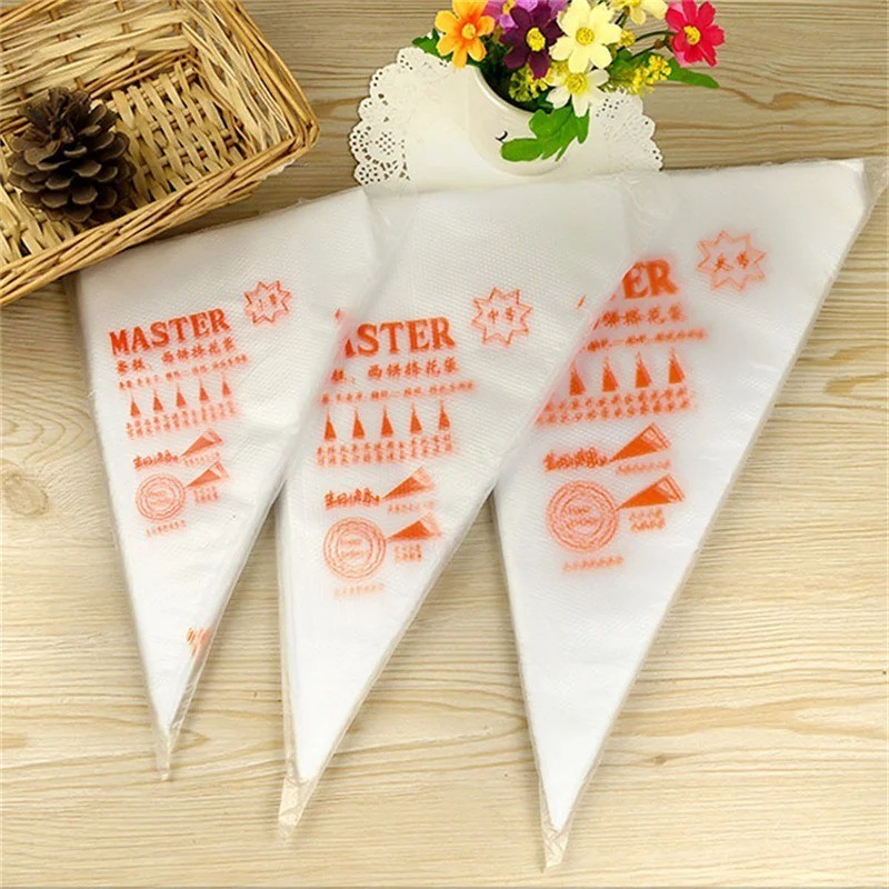 100pc Disposable Pastry Piping Bag Icing Decorating Bags for Cake Cupcake Cookie
