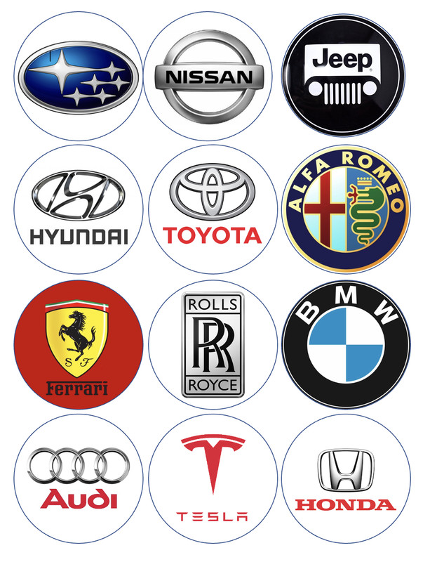 12 car, truck, edible paper, cupcake cookie toppers PRE CUT choose size