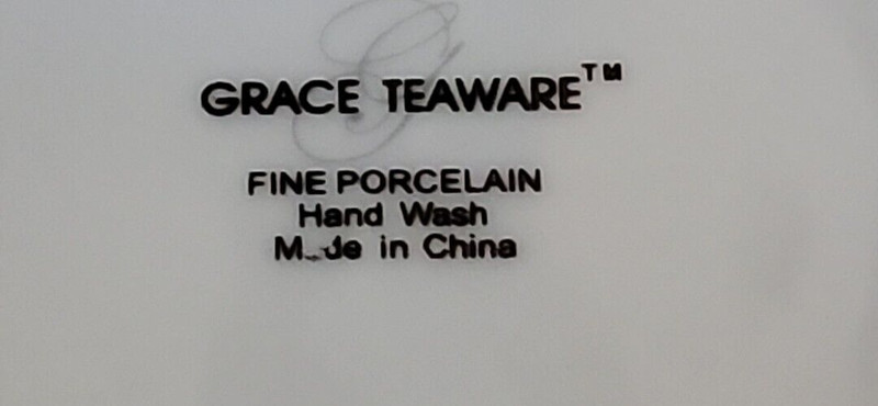 Grace Teaware Floral Bouquet Footed Cake Plate 11" x 4" NEW gallery