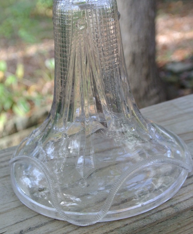Antique Curtain Tie Back Cake Stand Early American Pattern Glass Adams & Co~B gallery