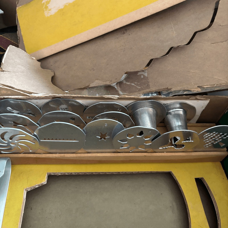 Vintage Mirro Aluminum Cookie Press & Accessories gallery