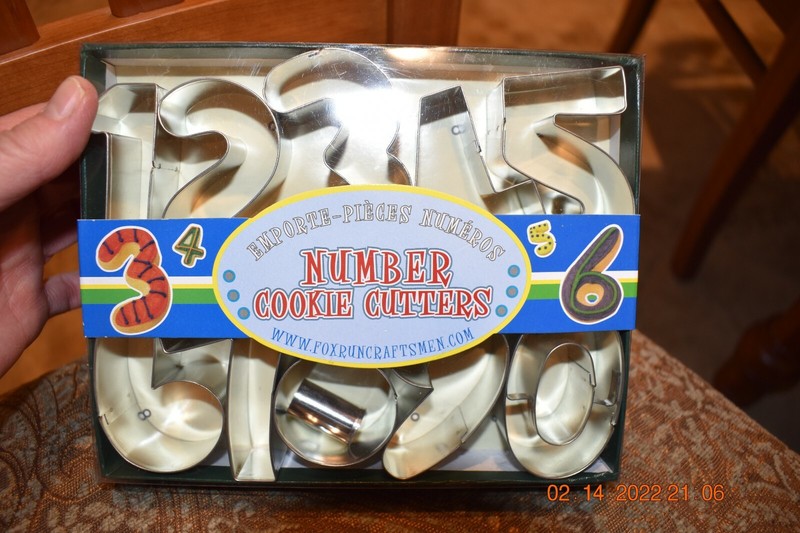 10 Metal Number Cookie Cutters #3640 Numeral/Crafts/Baking/Desserts gallery