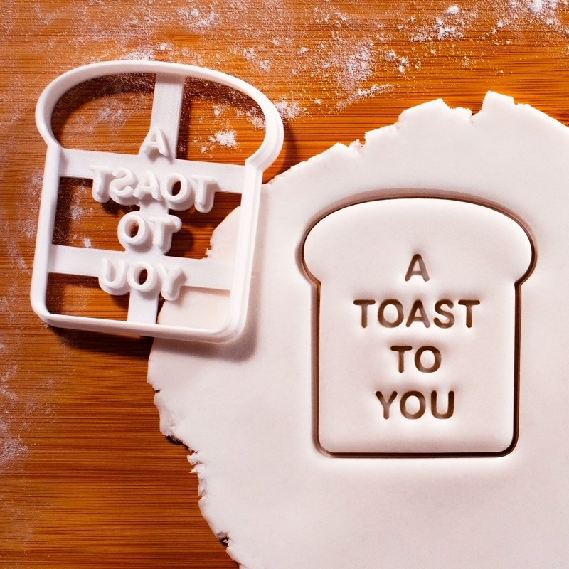 A Toast To You Cookie Cutter – wedding celebration graduation congratulations