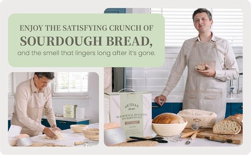 Sourdough Starter Kit, Banneton Bread Proofing Basket, Sourdough Bread gallery