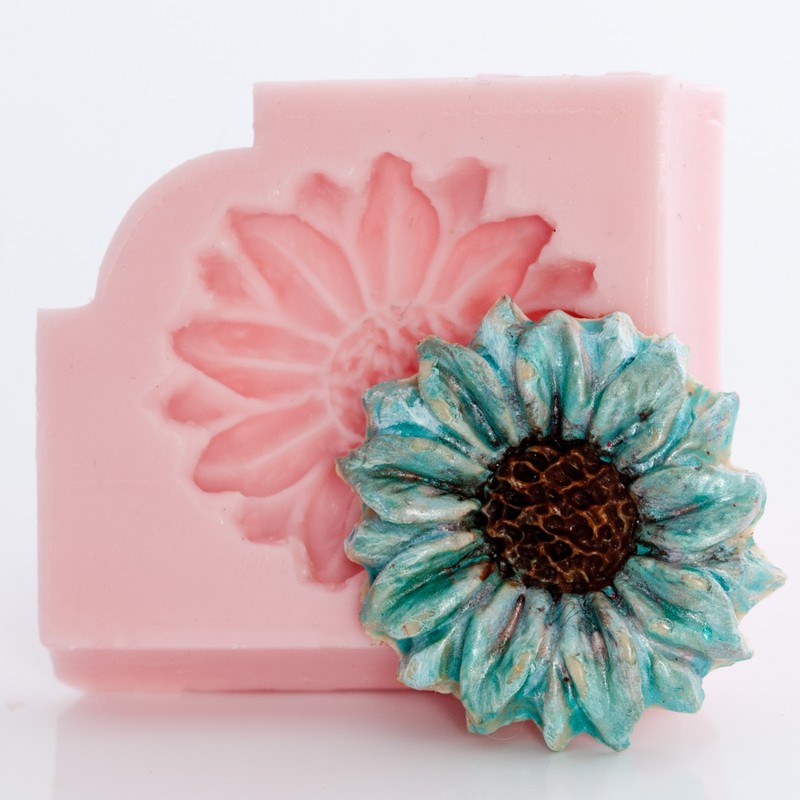 Silicone Mold Flower Daisy Candy Butter Soap Resin Wax Polymer Clay Mould (515)